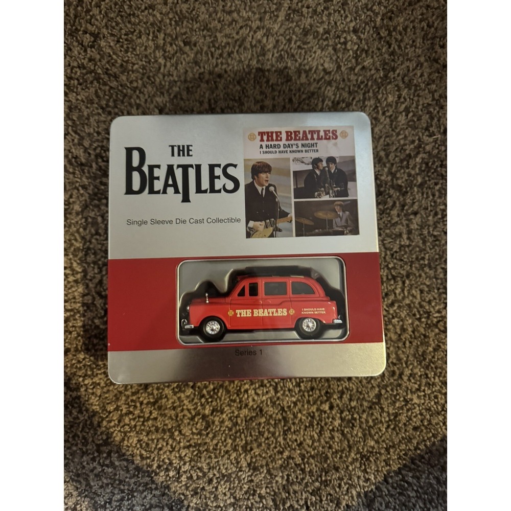 THE BEATLES-SINGLE SLEEVE DIE CAST CAR TIN WITH TSHIRT XL - NO T-SHIRT